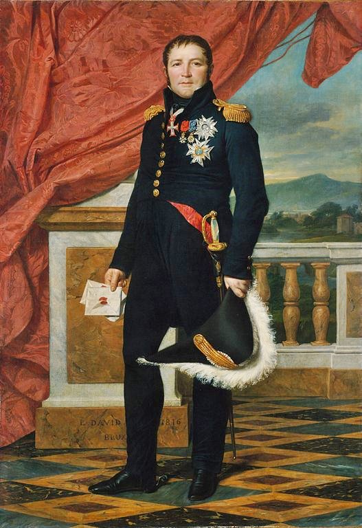 Portrait Of Etienne Maurice Gerard by Jacques-Louis David
