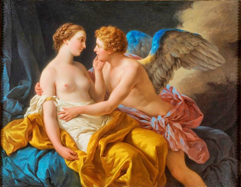 Amor And Psyche by Louis Jean François Lagrenée
