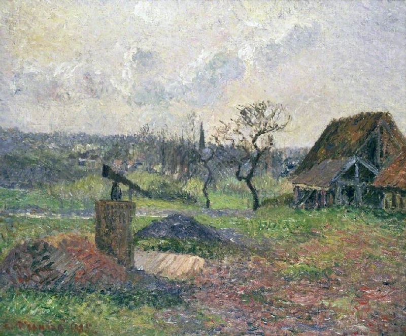 Brick Kiln, Eragny by Camille Pissarro