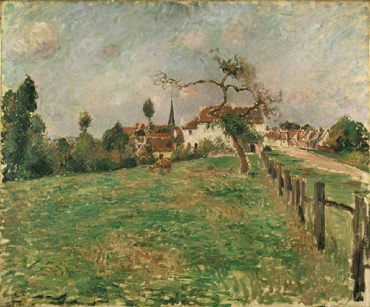 The Village Of Eragny by Camille Pissarro