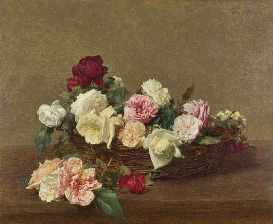 A Basket Of Roses by Henri Fantin-Latour