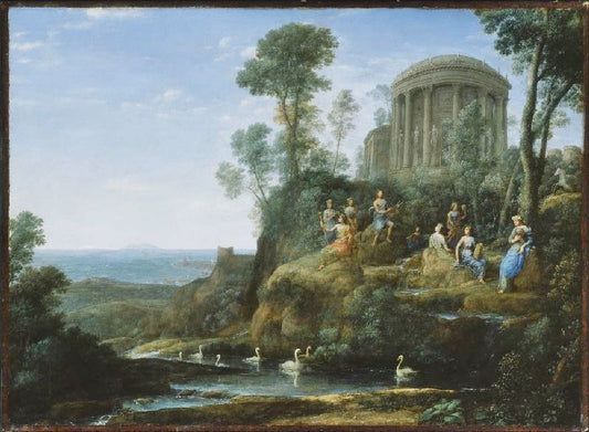 Apollo And The Muses On Mount Helion, Parnassus by Claude Lorrain (Gellée)