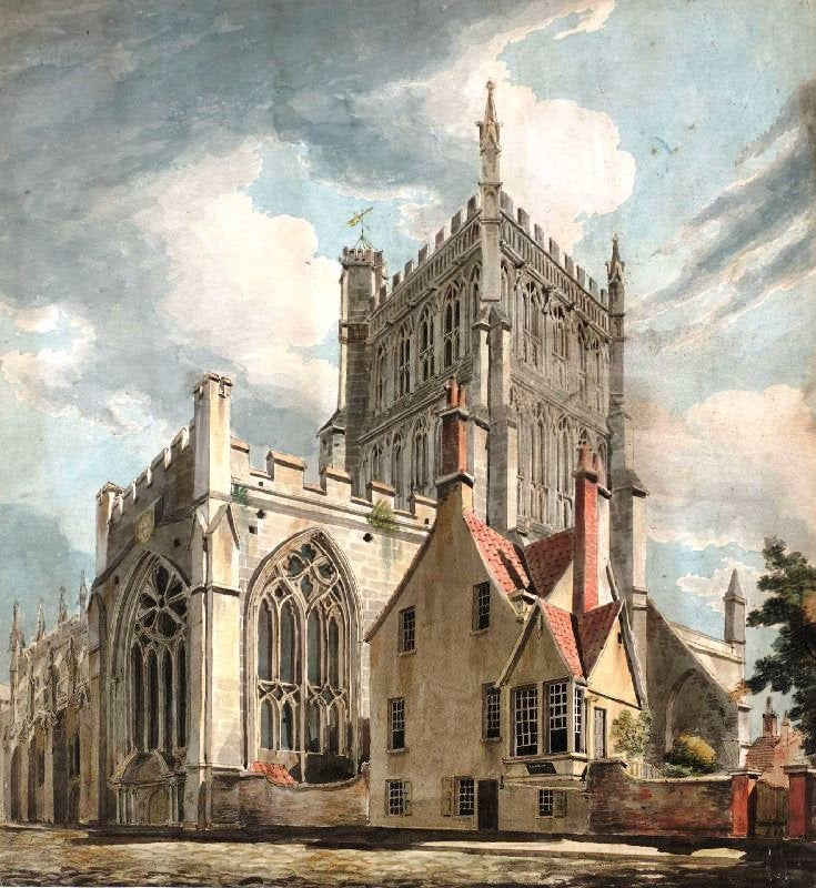 Bristol Cathedral From College Green by Joseph Turner