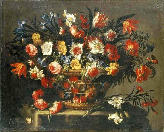 Basket Of Flowers by Juan de Arellano