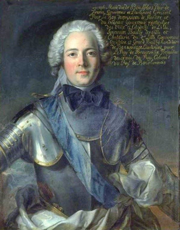 Portrait Of The Duc De Boufflers by Jean-Marc Nattier