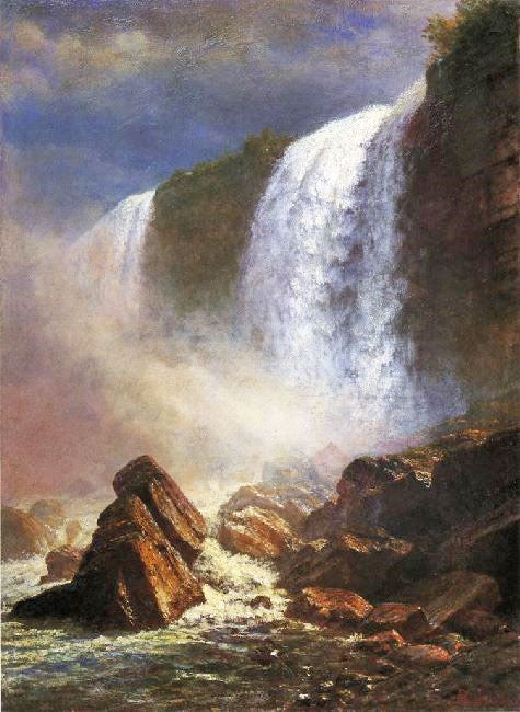 Falls Of Niagara From Below by Albert Bierstadt