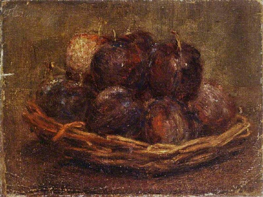 A Basket Of Plums by Henri Fantin-Latour