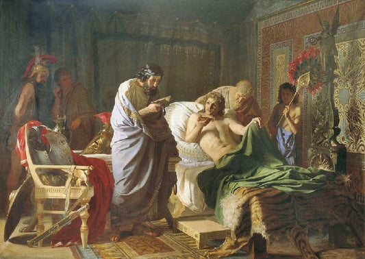 Alexander The Great And Physician Philip Of Arcarnania by Hendryk Siemiradzki