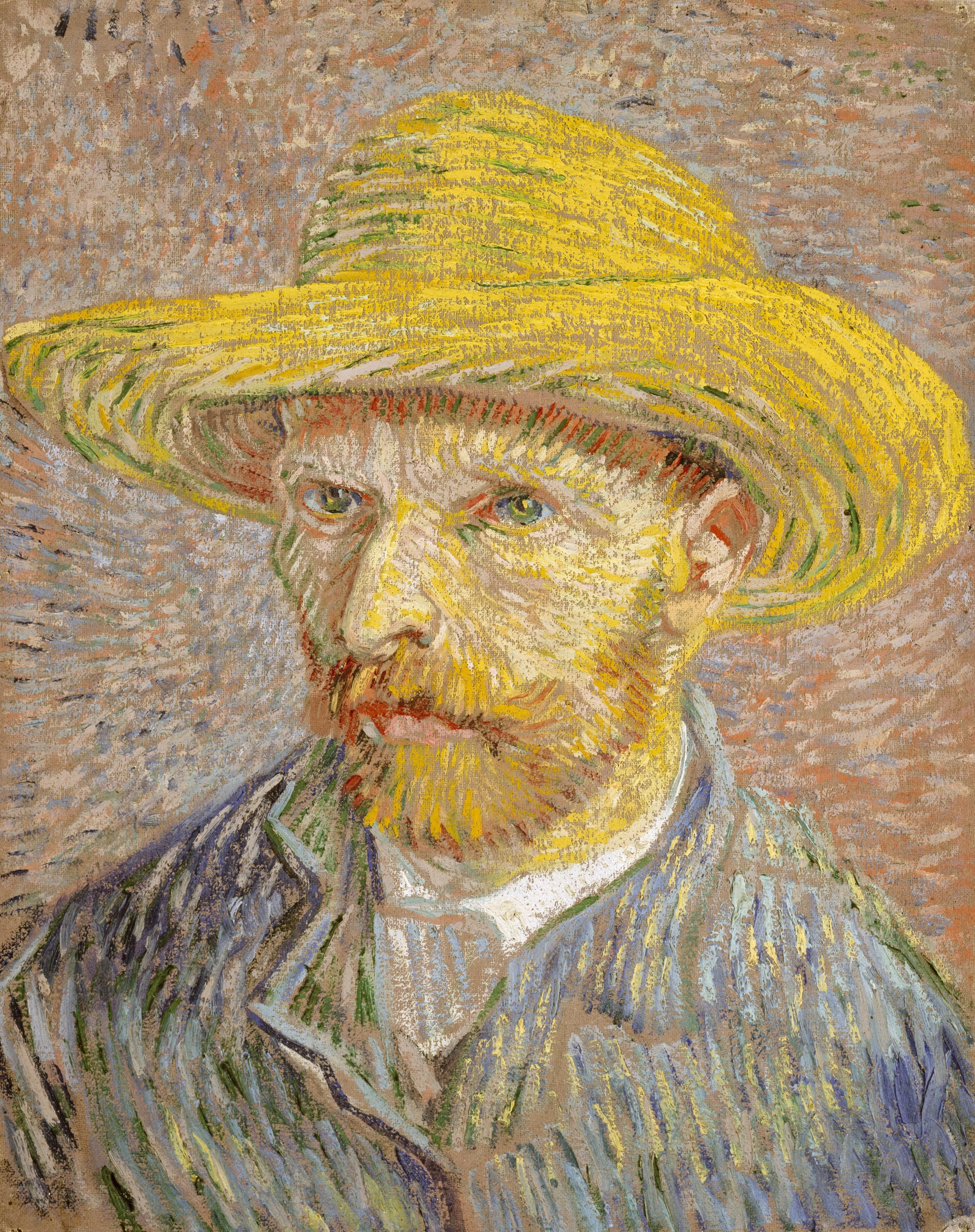 SELF-PORTRAIT WITH A STRAW HAT (OBVERSE: THE POTATO PEELER)
