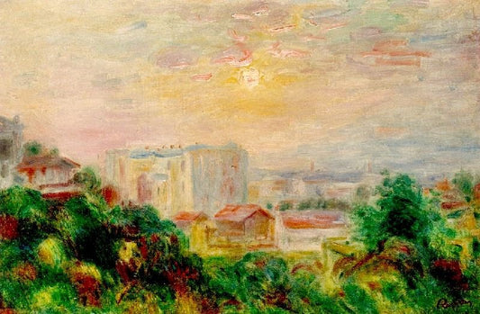 View Of Montmartre by Pierre Auguste Renoir
