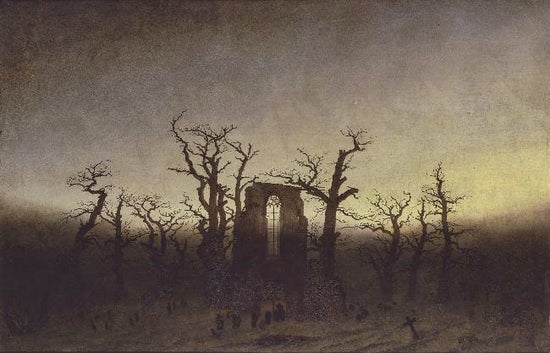 Abbey Among Oak Trees by Caspar David Friedrich