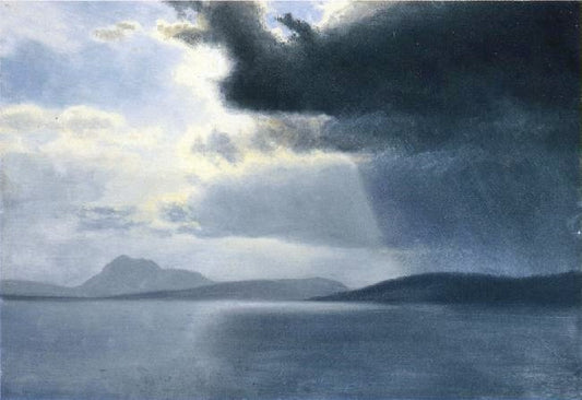 Approaching Thunderstorm On The Hudson River by Albert Bierstadt