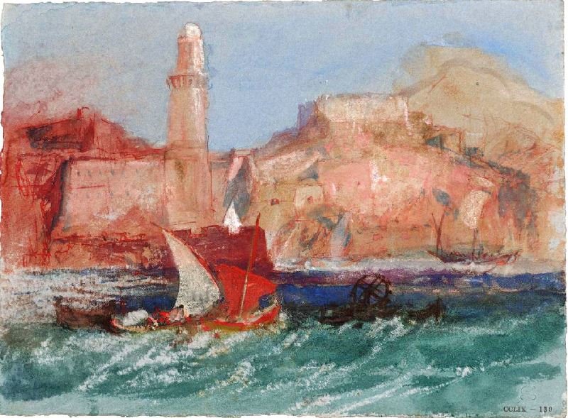 Marseilles, The Lighthouse From The Sea by Joseph Turner