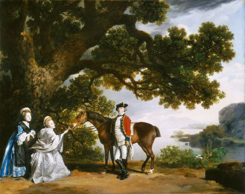 Captain Samuel Sharpe Pocklington With His Wife, Pleasance And Possibly His Sister, Frances by George Stubbs