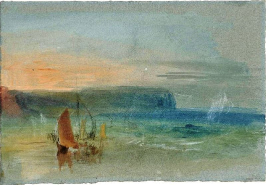 French Coast, Probably The Estuary Of The Seine by Joseph Turner