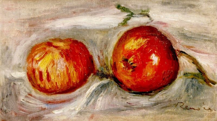 Two Apples by Pierre Auguste Renoir