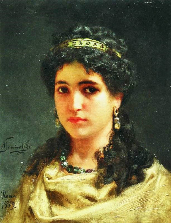 Portrait Of A Roman Lady, 1889 by Hendryk Siemiradzki