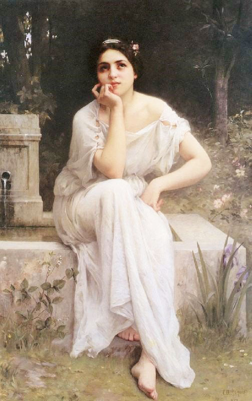 Meditation by Charles-Amable Lenoir