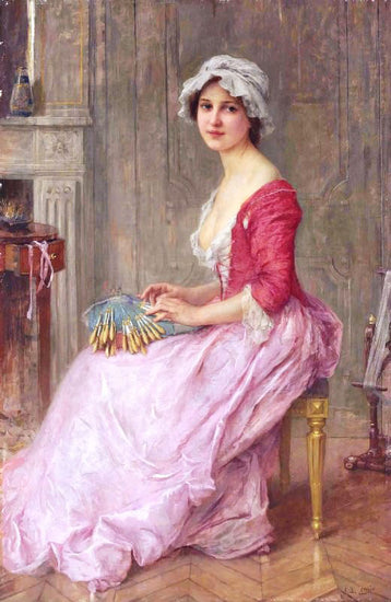 The Lace Maker by Charles-Amable Lenoir