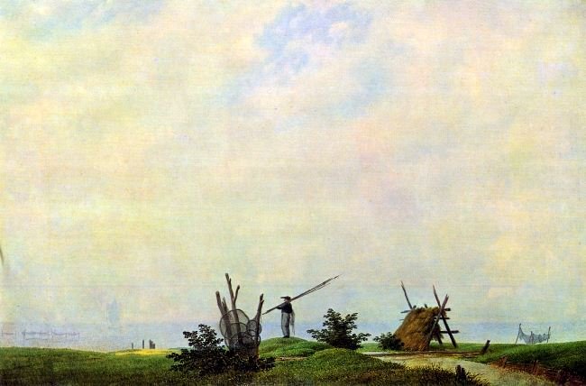 SEASHORE AND FISHERMAN