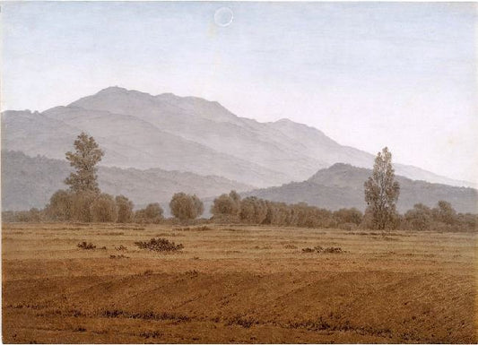 New Moon Above The Riesengebirge Mountains by Caspar David Friedrich