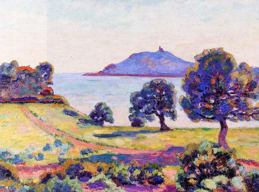 Agay, The Chateau And The Signal Tower by Armand Guillaumin
