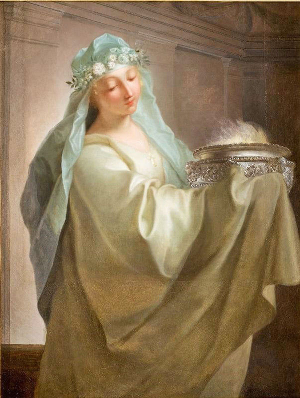 Vestal Carrying The Sacred Fire by Jean Raoux