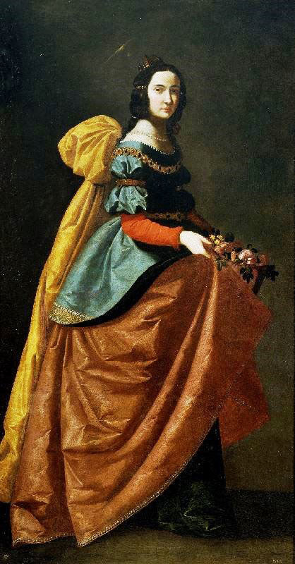 Saint Elizabeth Of Portugal by Francisco de Zurbarán
