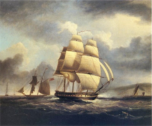 Frigate On The Thames by James E. Buttersworth