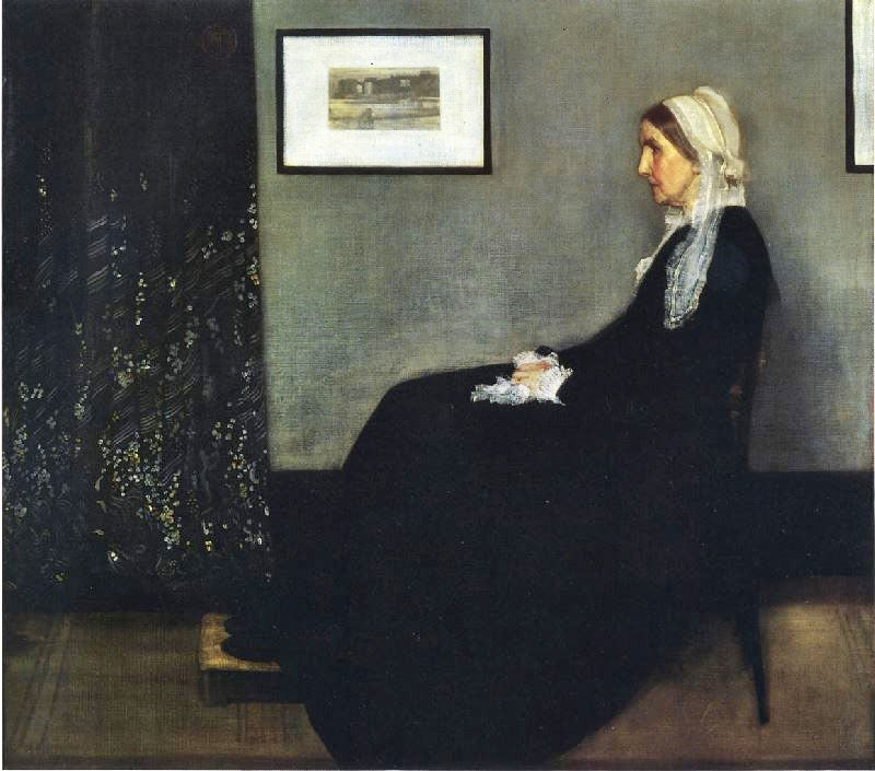 Arrangement In Grey And Black: Portrait Of The Painter’S Mother by James Abbott McNeill Whistler