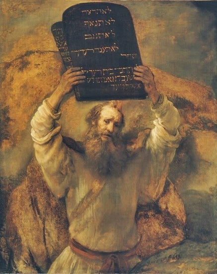 Moses Destroying The Tablets by Rembrandt van Rijn