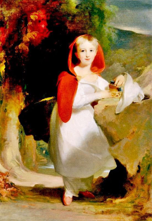 Sarah Esther Hindman As Little Red Riding Hood by Thomas Sull