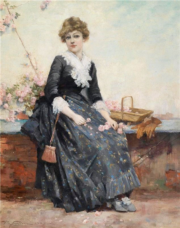 GIRL WITH ROSES