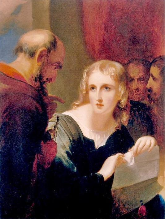 Portia And Shylock by Thomas Sull