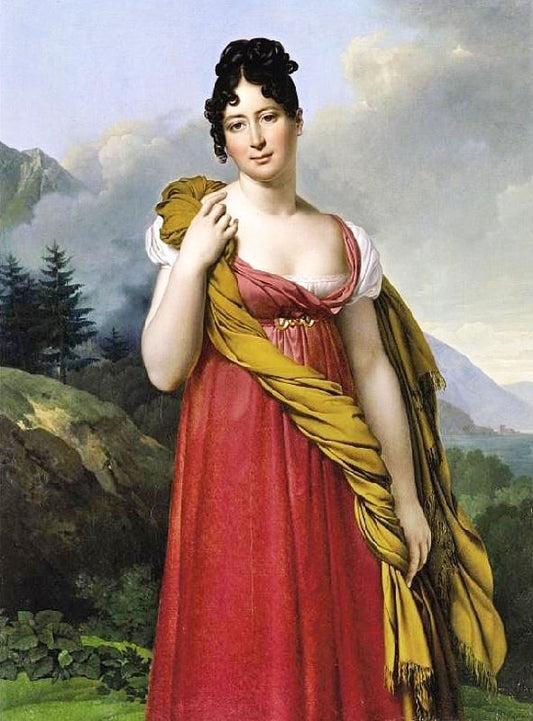 Portrait Of Laetitia Boyer, Marquise De Lagrange by Anne-Louis Girodet de Roussy-Trioson