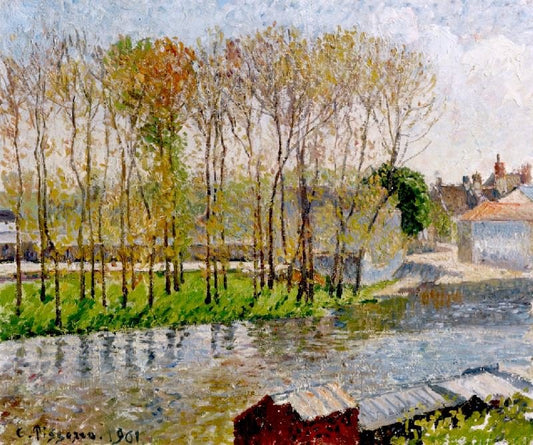 Banks Of The Loing At Moret by Camille Pissarro