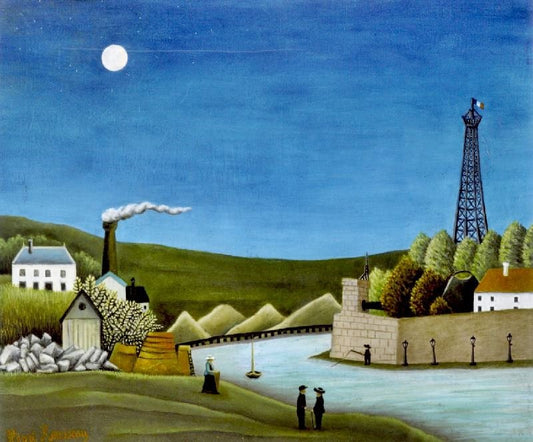 The Seine At Suresnes by Henri Rousseau