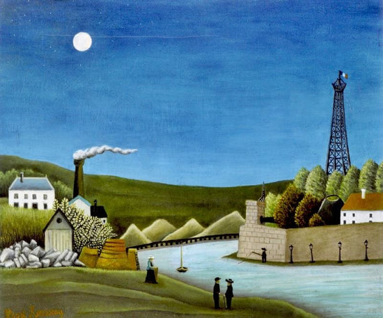 The Seine At Suresnes by Henri Rousseau