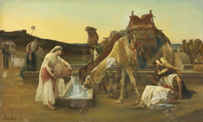 Rebecca And Eliezer by Alexandre Cabanel