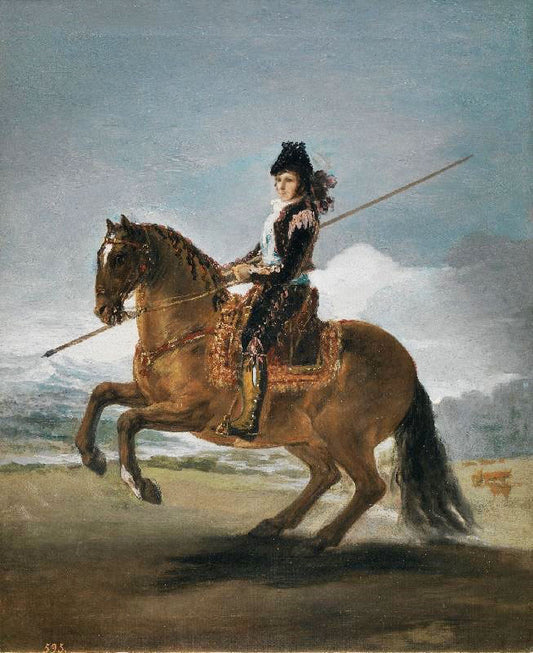 A Pole Vaulter by Francisco Jose de Goya y Lucientes