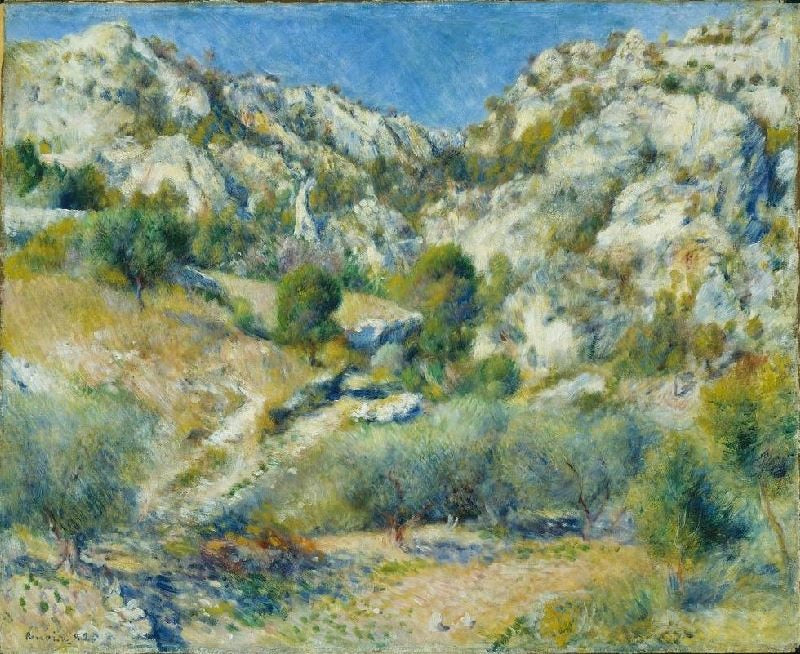 Rocky Craggs At L’Estaque by Pierre Auguste Renoir