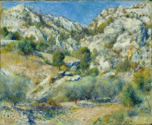 Rocky Craggs At L’Estaque by Pierre Auguste Renoir