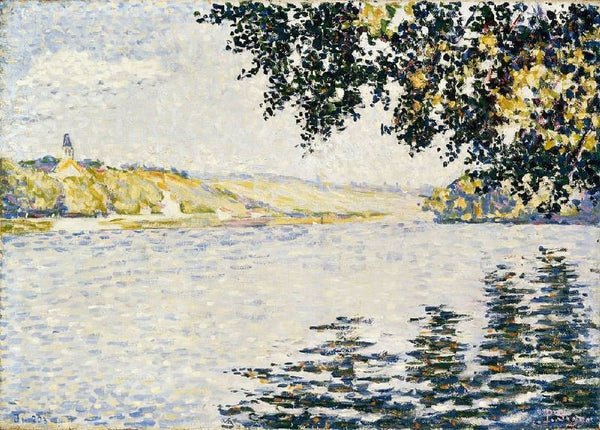 View Of The Seine At Herblay by Paul Signac