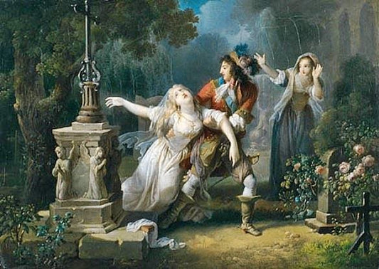 Mademoiselle De La Vallière At Chaillot Convent by Jean-Frédéric Schall