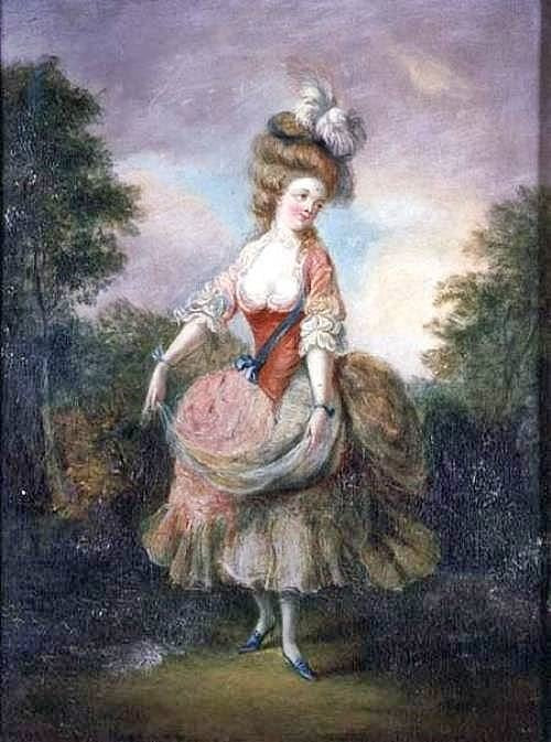 Dancer With A Feather Hat by Jean-Frédéric Schall
