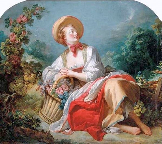 The Gardening Girl by Jean-Honore Fragonard