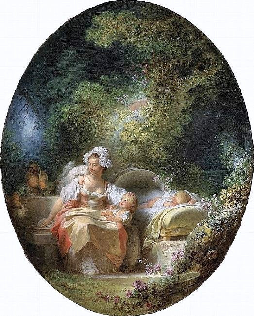The Good Mother by Jean-Honore Fragonard