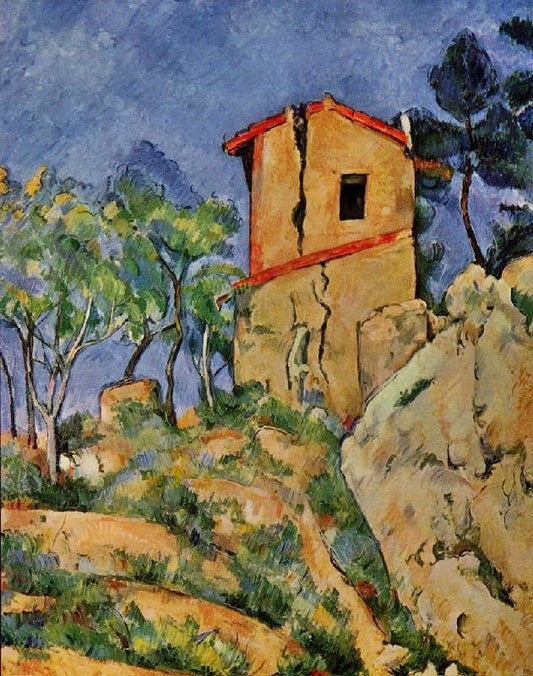 The House With Cracked Walls by Paul Cézanne
