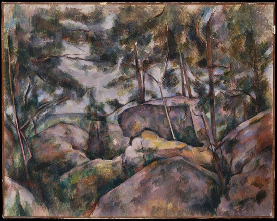 Rocks In The Forest by Paul Cézanne