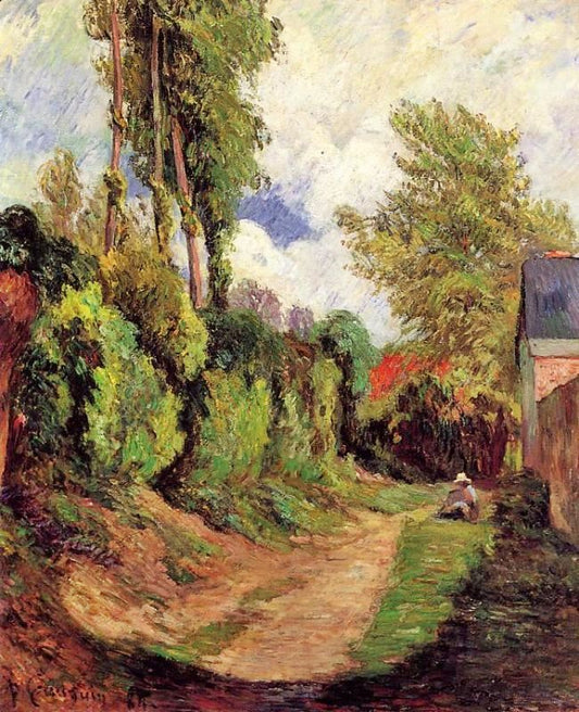 Sunken Lane by Paul Gauguin